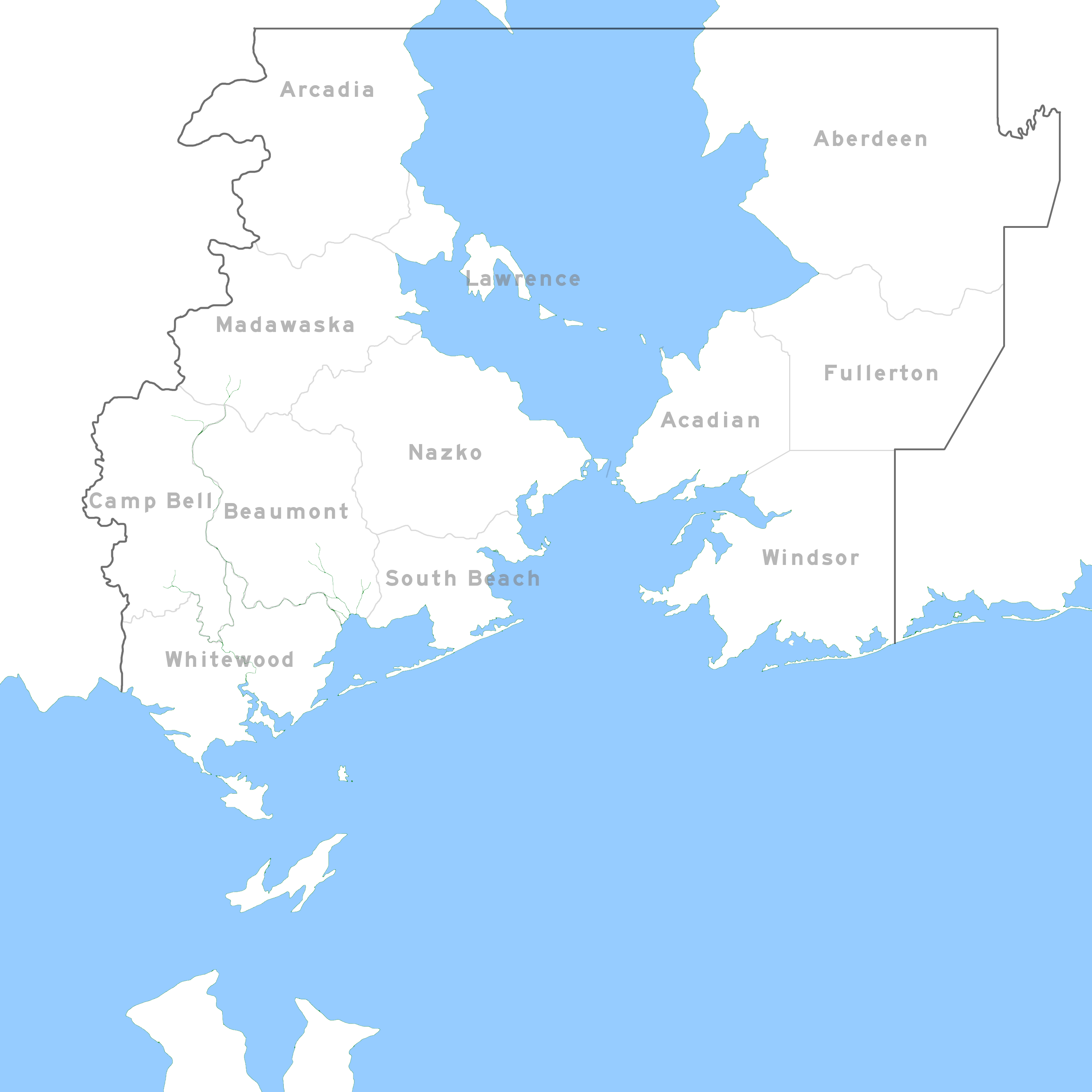 Map of the Republic of Saint Lawrence