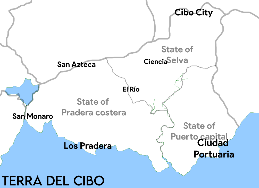 Map of Terra del Cibo
