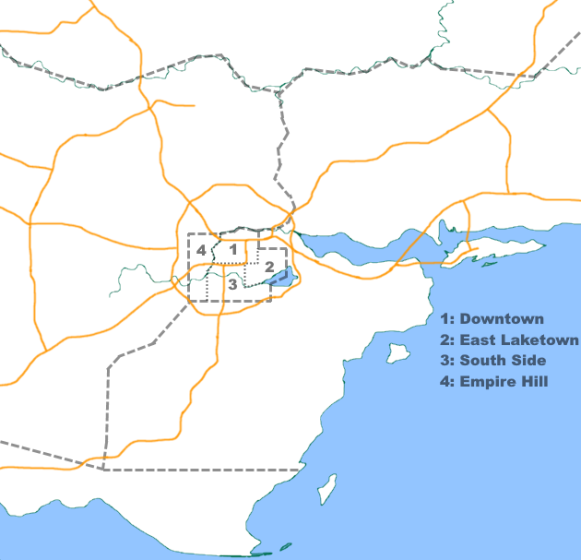 Map of the Capital District