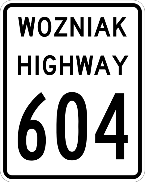 Wozniak Highway Shield