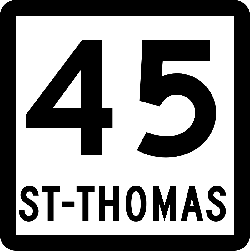 Saint-Thomas County Road 45 Shield